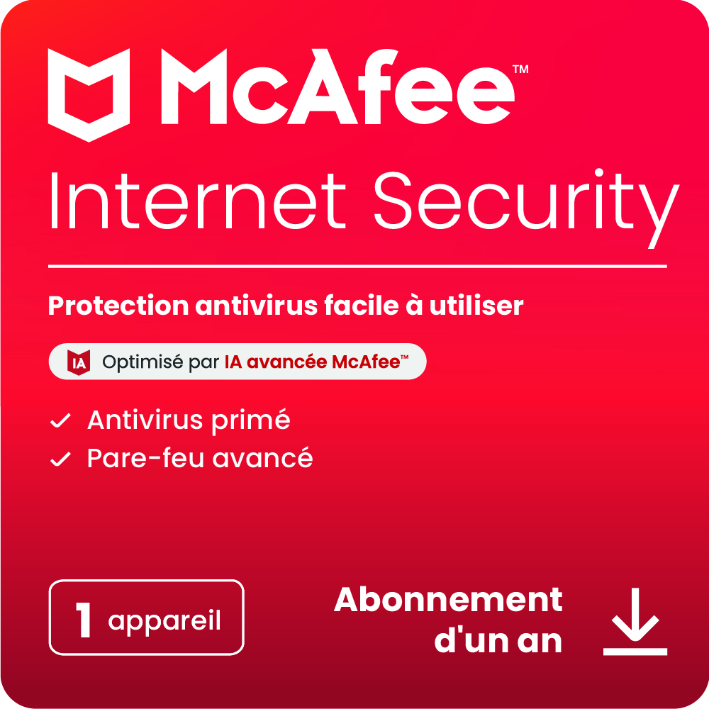 MCAFEE INTERNET SECURITY 1 APPAREIL